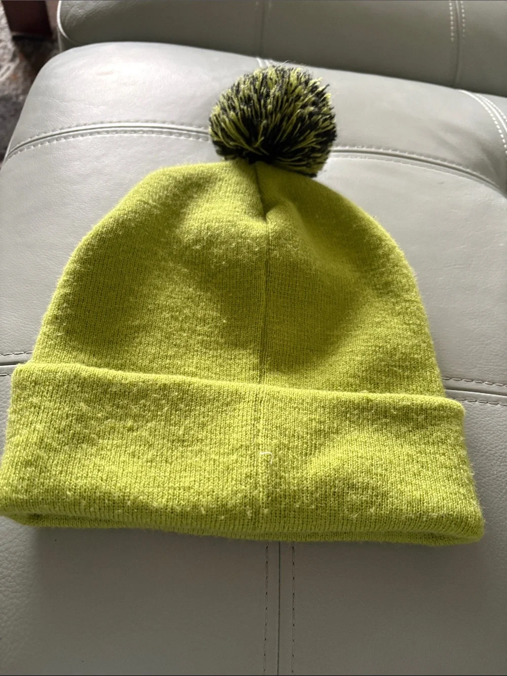 Dr. Seuss Grinch Lime Green Pom Pom Beanie Hat